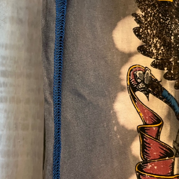 Affliction Women's American Customs Motorcycle Lace-Up Eagle T-Shirt Size Small - Picture 6 of 12